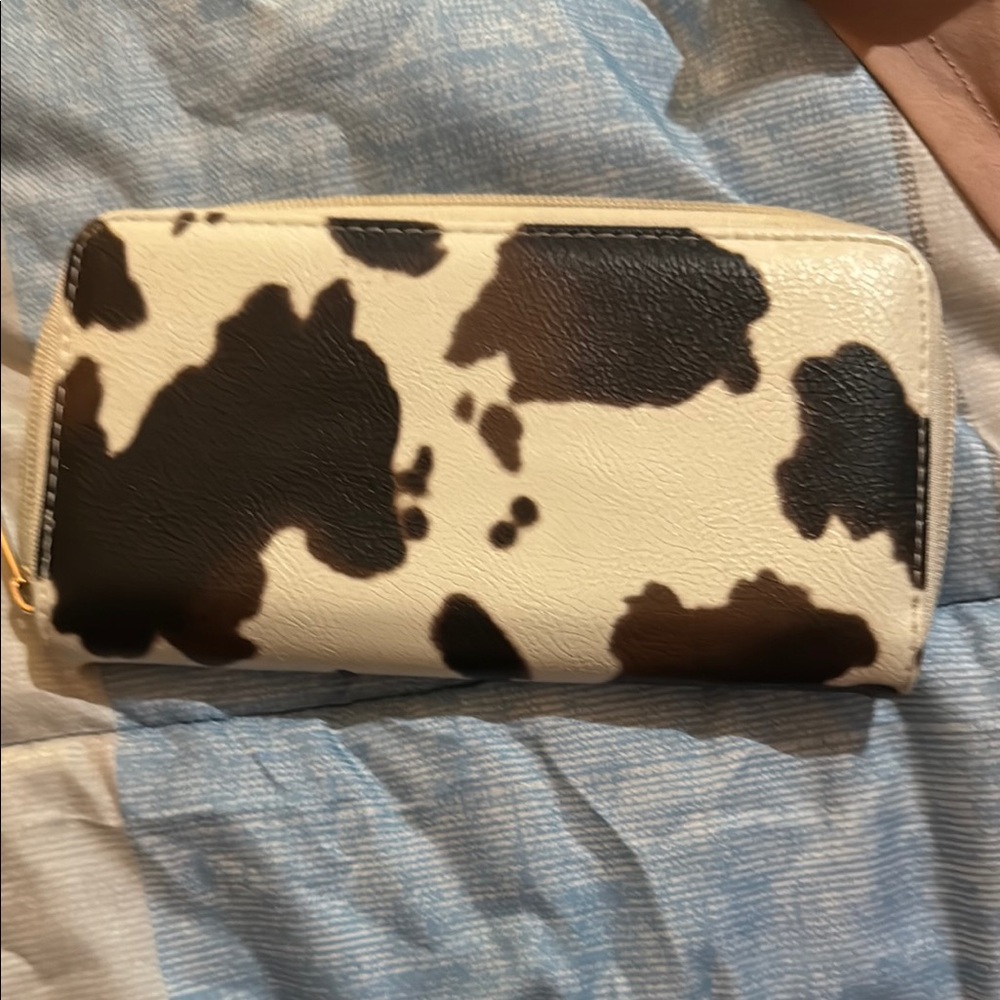 Cow Print Wallet